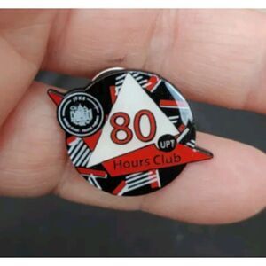 Amazon Peccy Pin "JFK8 80 UPT Hours Club"